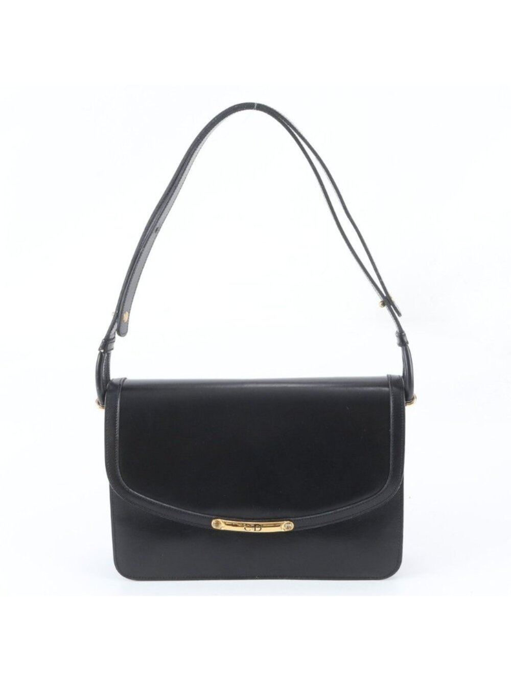 Dior Leather 2-Way Shoulder Bag Crossbody Hand Black